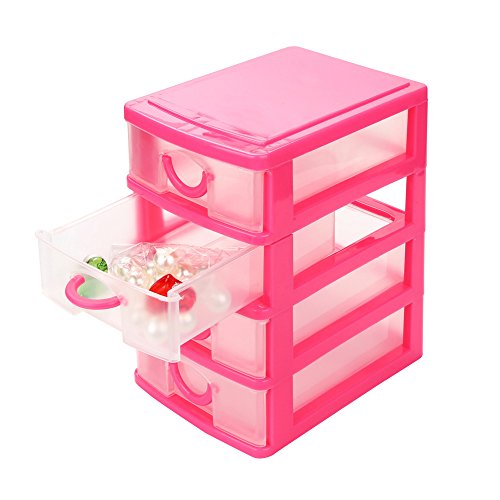 SKFVKAB Objects Desktop Plastic Drawer Sundries Durable Small Mini Case Housekeeping & Organizers Large Storage with Lids