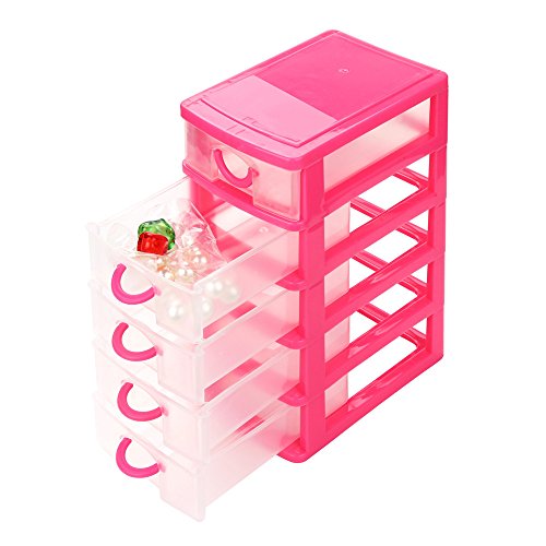 SKFVKAB Objects Desktop Plastic Drawer Sundries Durable Small Mini Case Housekeeping & Organizers Large Storage with Lids