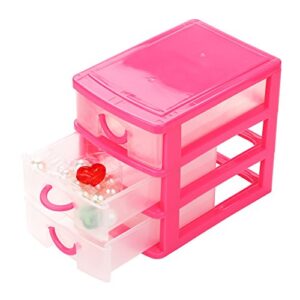 SKFVKAB Objects Desktop Plastic Drawer Sundries Durable Small Mini Case Housekeeping & Organizers Large Storage with Lids