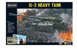 bolt action is-2 heavy tank 1:56 wwii military wargaming plastic model kit