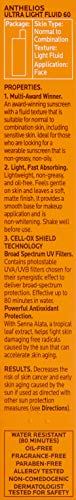 La Roche-Posay Anthelios Light Fluid Face Sunscreen Broad Spectrum SPF 60, Sensitive Skin Sunscreen, Oxybenzone Free, Oil Free, Non-Comedogenic