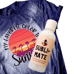 Sublimation Spray for Cotton and Polyester-3 oz Concentrate makes 16oz- Brighter and More Vibrant Colors. Polycrylic-Free. Comes with Full Instructions on How to dilute