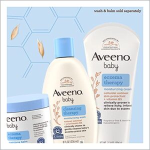 Aveeno Baby Eczema Therapy Nighttime Balm with Colloidal Oatmeal, Travel Size, 1 oz