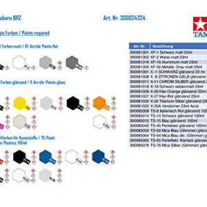 Tamiya 24324 1/24 Subaru BRZ Plastic Model Kit