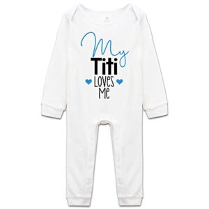 my titi loves me onesie baby clothes toddler rompers bodysuit short sleeve/sleeveless/long sleeve