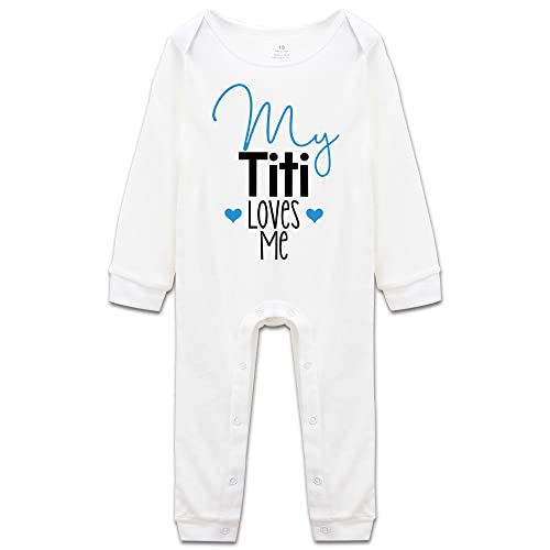 My Titi Loves Me Onesie Baby Clothes Toddler Rompers Bodysuit Short Sleeve/Sleeveless/Long Sleeve