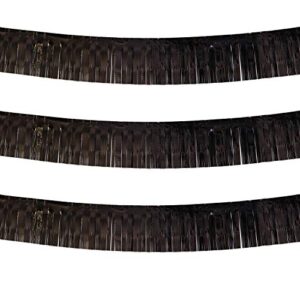 Blukey Black Parade Float Foil Fringe Skirting Decorations- Pack of 3 - Each 10 Feet by 15 Inch, Metallic Tinsel Drapes Garland Party Supplies for Bridal Shower, Bachelorette, Easter Day, Halloween