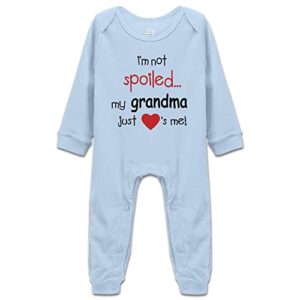 I'm Not Spoiled My Grandma Just Loves Me Baby Onesie Bodysuit Short Sleeve/Sleeveless/Long Sleeve Rompers