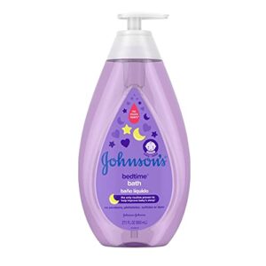 johnson’s bedtime baby bath with soothing naturalcalm aromas, hypoallergenic & tear free formula, 27.1 fl. oz