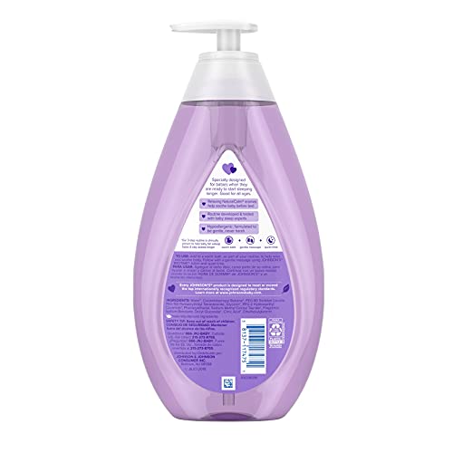 Johnson's Bedtime Baby Bath with Soothing NaturalCalm Aromas, Hypoallergenic & Tear Free Formula, 27.1 fl. oz