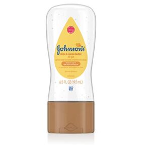 johnson’s baby oil gel enriched with shea and cocoa butter, great for baby massage, 6.5 fl. oz