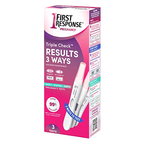 First Response Triple Check Pregnancy Test, 3 Count