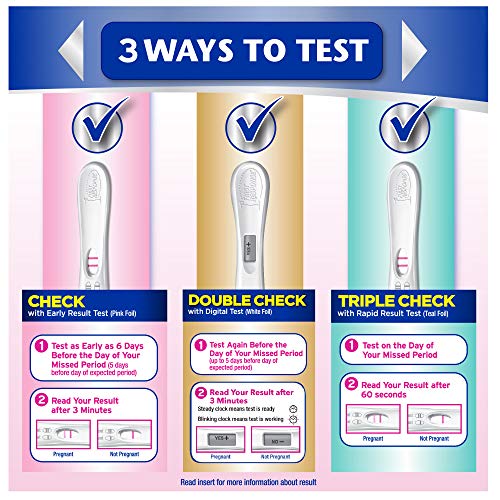 First Response Triple Check Pregnancy Test, 3 Count