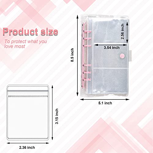 peony man 120 Grids Transparent Jewelry Storage Book Clear Portable Travel Storage Album Jewelry Earring Holder Organizer Anti Oxidation Jewelry Plastic Storage Book with 50 Pieces Small Ziplock Bags