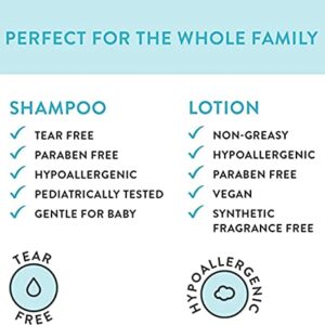 The Honest Company 2-in-1 Cleansing Shampoo + Body Wash and Face + Body Lotion Bundle | Gentle for Baby | Naturally Derived | Lavender Calm, 18.5 fl oz