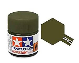 tamiya 81762 acrylic mini xf62 olive drab 1/3 oz