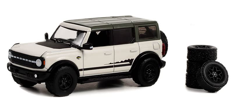 Greenlight 97140-E The Hobby Shop Series 14 - 2021 Bronco Wildtrak with Spare Tires 1:64 Scale Diecast