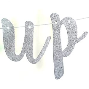 Silver Glitter Drink Up Bitches Banner - Legal AF Bunting Sign - Engagement/Birthday/Bachelorette/Bridal Shower/Wedding Party Decoration Supplies