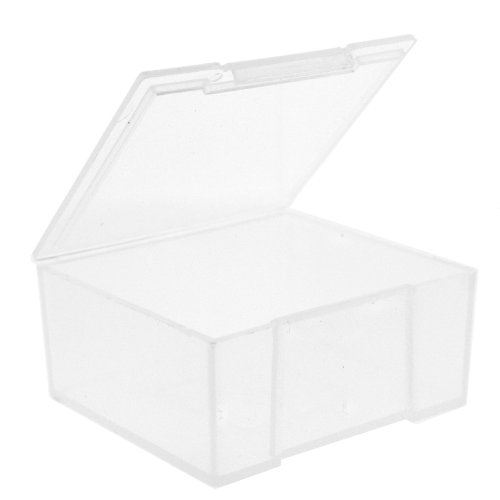 Paylak 10 Storage Square Clear Containers for Small Items Organizer 2.5 inches