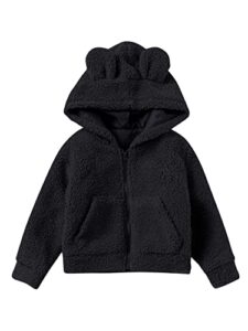 karlywindow toddler boys girls fleece jacket fuzzy winter warm teddy coat for kids baby