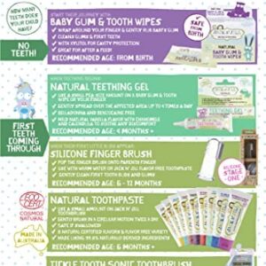 Jack N' Jill Kids Natural Toothpaste - Kids Toothpaste Fluoride Free, Organic Flavors, BPA Free SLS Free, Makes Tooth Brushing Fun for Kids - Blueberry & Strawberry, 1.76 oz (Pack of 2)