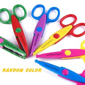 KUUQA 6 Pcs Kids Safety Scissors Art Craft Scissors Set for Kids and Students Paper Construction Supplies