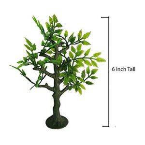 Xplore Toys 12 Pieces 6 inch Model Trees Figurines with Base,for Crafts,Cake Decorating,Scenery Architecture Trees,Building Model,Scenery Landscape