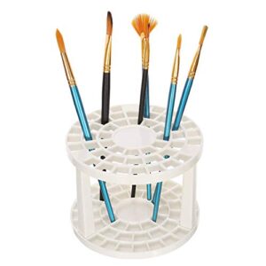 a miniature sleigh pencil and paint brush organizer-paintbrush craft storage holders-49 hole stand