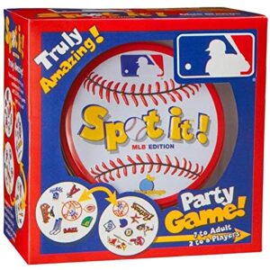 spot-it mlb edition baseball party card game