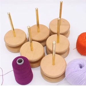 phantomsky wooden spinning yarn, thread holder/thread rack with turn mechanism – for sewing, quilting, embroidery, hair-braiding, diy making