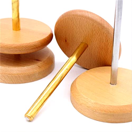 PhantomSky Wooden Spinning Yarn, Thread Holder/Thread Rack with Turn Mechanism - for Sewing, Quilting, Embroidery, Hair-braiding, DIY Making