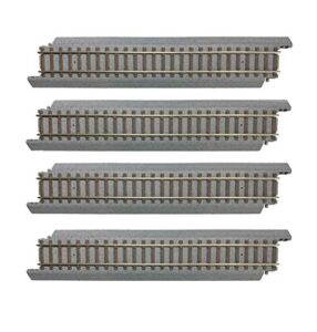 walthers trainline ho scale model 9″ straight section – power-loc track(tm) — pkg(4)