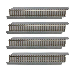 Walthers Trainline HO Scale Model 9" Straight Section - Power-Loc Track(TM) -- pkg(4)