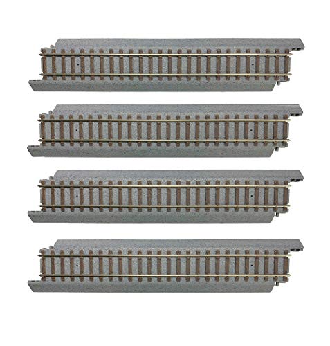 Walthers Trainline HO Scale Model 9" Straight Section - Power-Loc Track(TM) -- pkg(4)
