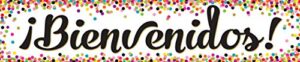 teacher created resources® confetti bienvenidos (spanish welcome) banner