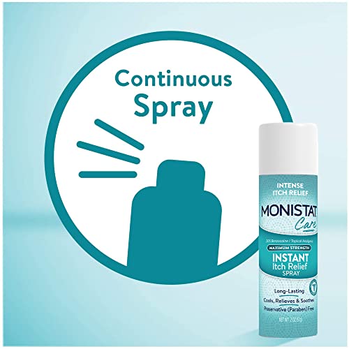 MONISTAT Care Maximum Strength Instant Itch Relief Spray, 2 oz