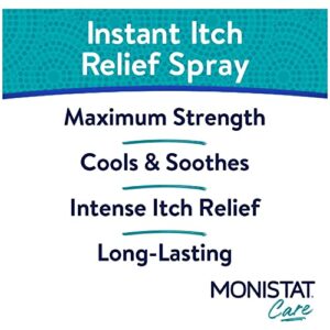 MONISTAT Care Maximum Strength Instant Itch Relief Spray, 2 oz