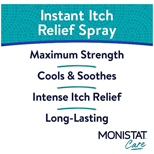 MONISTAT Care Maximum Strength Instant Itch Relief Spray, 2 oz