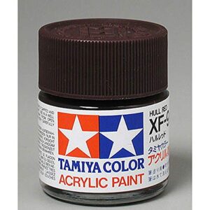 tamiya america, inc acrylic xf9 flat, hull red, tam81309