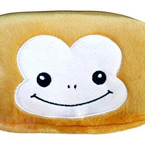 AM Landen Super Cute Soft Plush Brown Monkey Cosmetic Makeup Storage Pencil Pouch