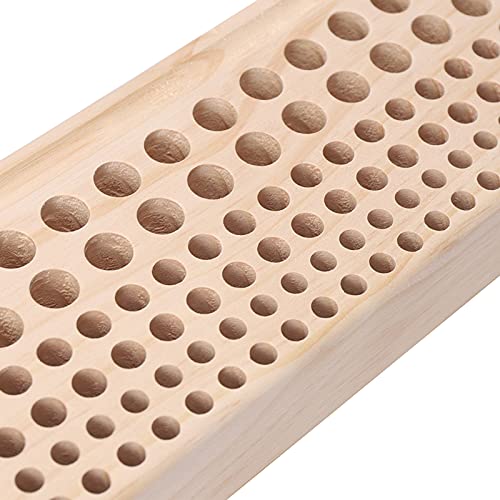 98 Holes Leather DIY Craft Wood Tool Rack Wooden Stamps Stand Holder Organizer