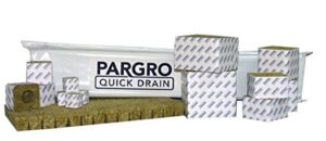 grodan pargro quick drain jumbo blocks, 6″ x 6″ x 4″ (case of 36), grey