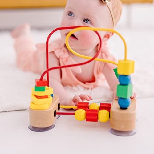 Melissa & Doug First Bead Maze - Wooden Educational Toy for Floor, High Chair, or Table - Infant Maze Toy, Bead Maze Toys For Toddlers And Babies 4.2 x 7 x 8.6 inches ; 1.3 pounds