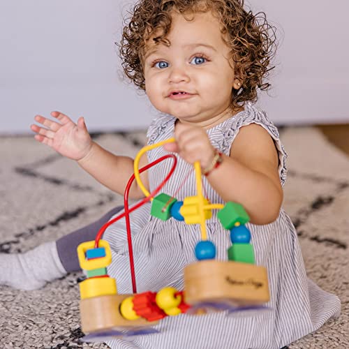 Melissa & Doug First Bead Maze - Wooden Educational Toy for Floor, High Chair, or Table - Infant Maze Toy, Bead Maze Toys For Toddlers And Babies 4.2 x 7 x 8.6 inches ; 1.3 pounds