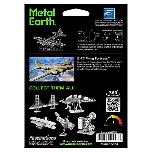 Metal Earth Boeing B-17 Flying Fortress 3D Metal Model Kit Fascinations