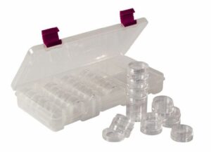 creative options 3610-83 pro-latch bead and embellishment storage system with jars, medium