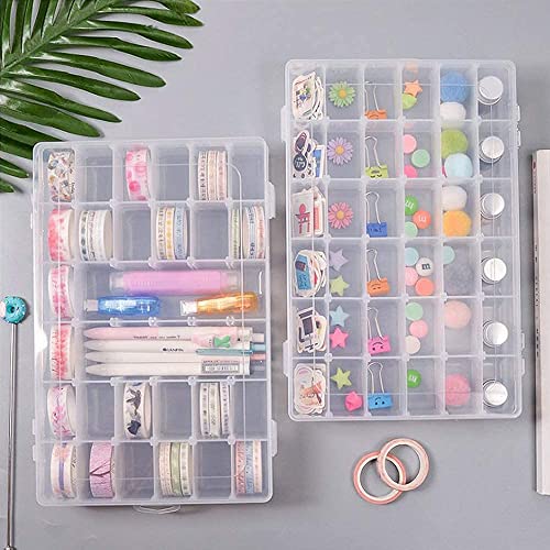 Yinpecly Component Storage Box 200x130x45mm Adjustable Divider 8 Grids Removable Compartment PP Organizer for Jewelry Beads Earring Container Tool Fishing Hook Small Accessories 1Pcs