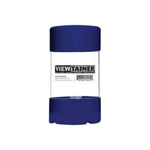 viewtainer 3 in. l x 3 in. w x 5 in. h slit top container plastic blue