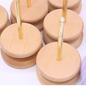 PhantomSky Wood Yarn Dispenser Yarn Spinner Wool Thread Holder with Twirling Mechanism for Knitting, Crochet