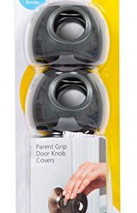 Safety 1st Parent Grip Door Knob Covers, Grey/Charcoal, One Size (Pack of 4)